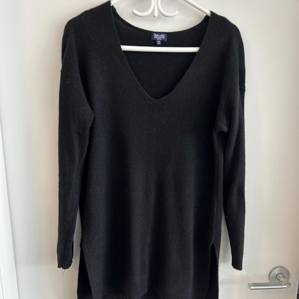 Splendid Black Cashmere Sweater Size XS